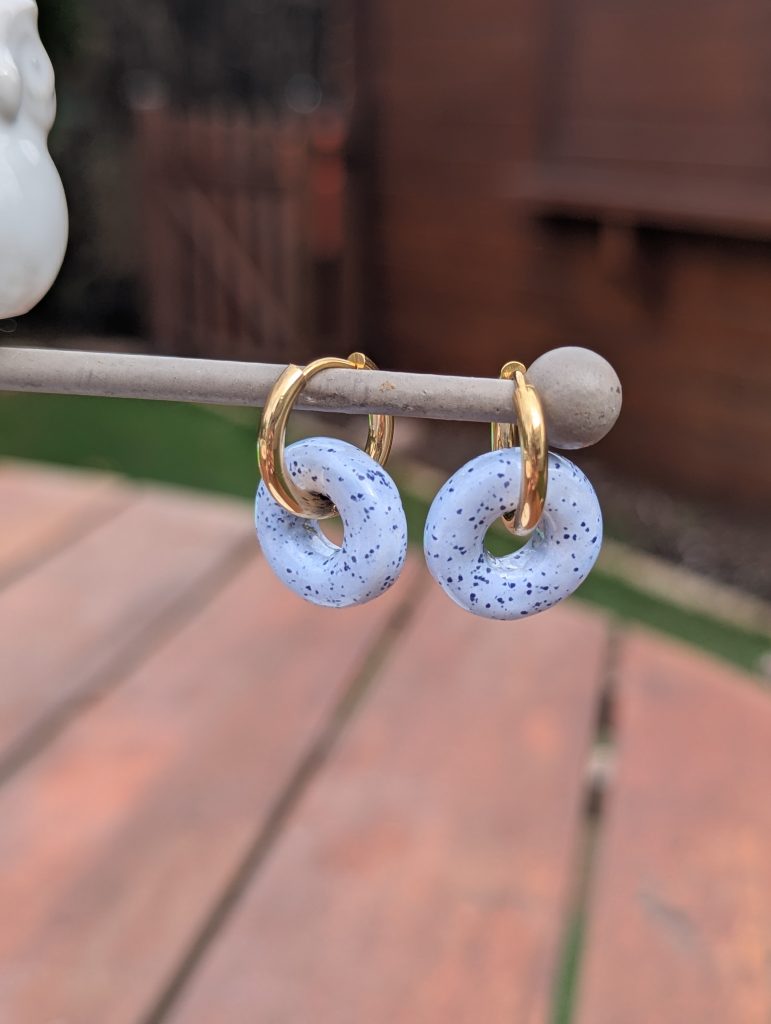 Pendientes Órbita Azul Cielo